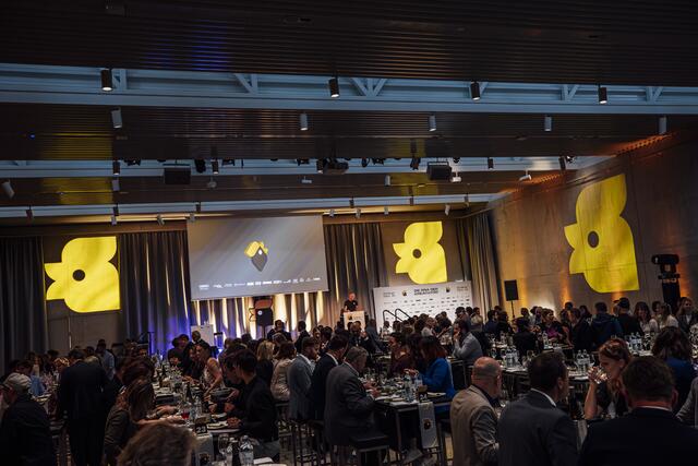 Das Verleihungsevent des Goldenen Hahns 2024 mit 300 Kreativen aus der ganz Niederösterreich.
 | Foto: HESCHL Matthias