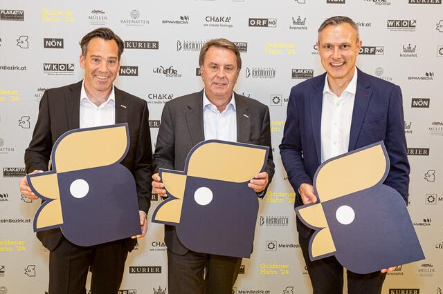 Obmann Fachgruppe Werbung und Marktkommunikation Andreas Kirnberger, WKNÖ-Präsident KommR Wolfgang Ecker, Geschäftsführer Fachgruppe Werbung und Marktkommunikation Clemens Grießenberger.
 | Foto: ChristianMikes