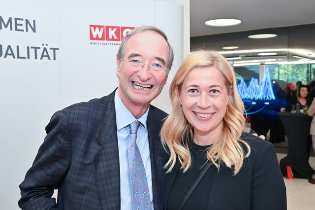 Präsident der Europäischen Wirtschaftskammer, Christoph Leitl mit Stadträtin Doris Lang-Mayerhofer. | Foto: Cityfoto.at