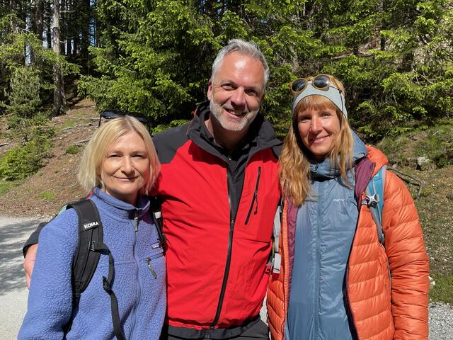 Die drei KEM-Manager v.l.: Claudia Hackhofer (Klimafit Wipptal), Roland Zankl (Zukunft Stubai) und Myriam Zocchi (Westliches Mittelgebirge) | Foto: Kainz