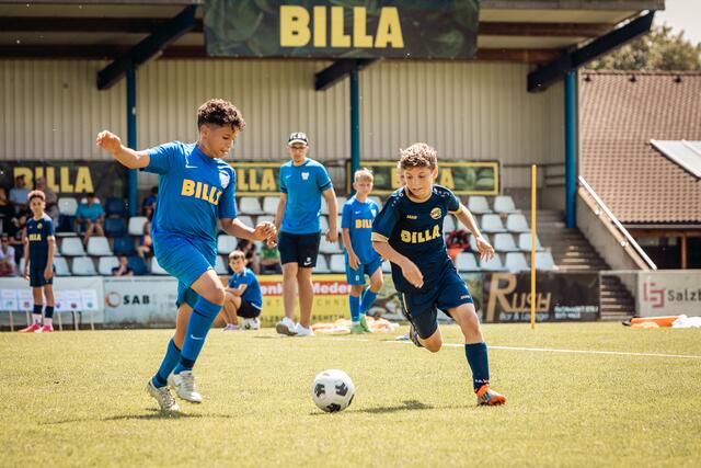 Die „Stars von Morgen“ zeigten vollen Einsatz. | Foto: BILLA AG/Christian Maislinger 