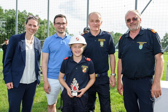 Simon Zahrl von der Feuerwehr Dobersberg ist Bezirkssieger. | Foto: Gerald Pfabigan