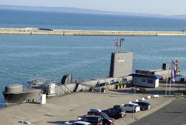 Museum Britisches U-Boot. Es gehört zu den größten nicht nuklearen U-Booten