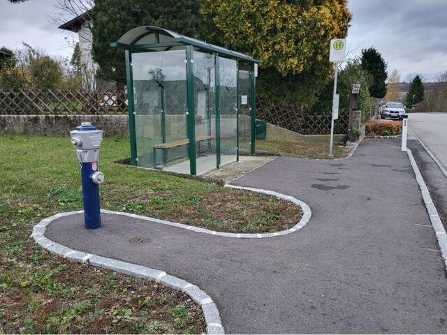 Neu errichtete Bushaltestelle in Ferschnitz. | Foto: Gemeinde Ferschnitz