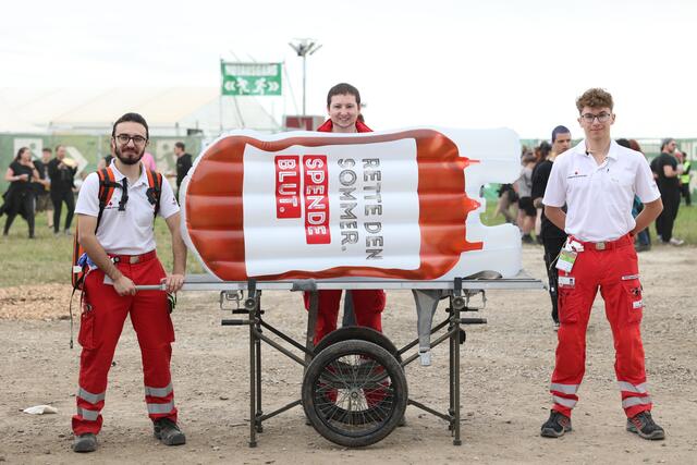 Das Rote Kreuz berichtet von einem ruhigen ersten Konzerttag am Nova Rock 2024. | Foto: Rotes Kreuz Burgenland