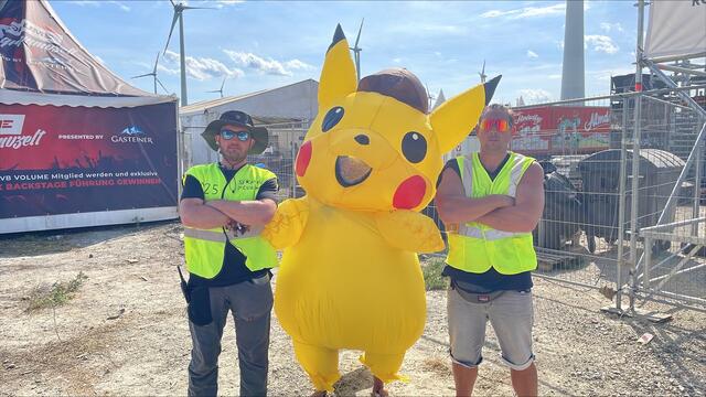 Auch Pikachu ist am Nova Rock