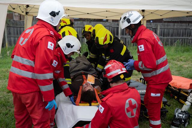 Die größte Bundesheer-Übung geht derzeit über die Bühne. Dabei steht die Koordination verschiedener Rettungsdienste im Fokus. | Foto: HBF/Gunter Pusch