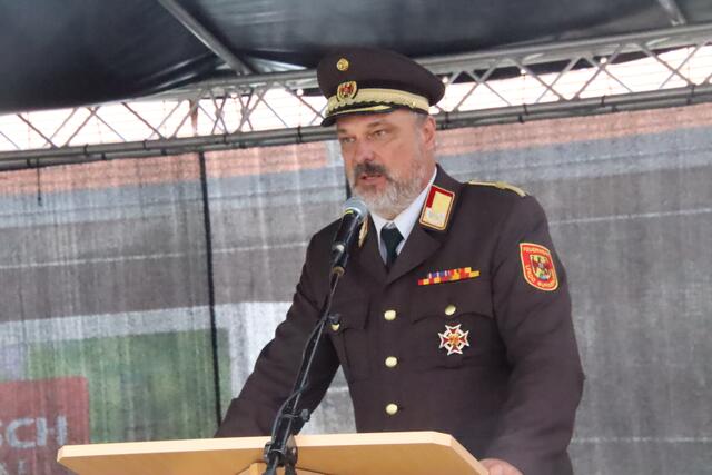 Grußworte von Landesfeuerwehrkommandant Franz Kropf. | Foto: Martin Wurglits