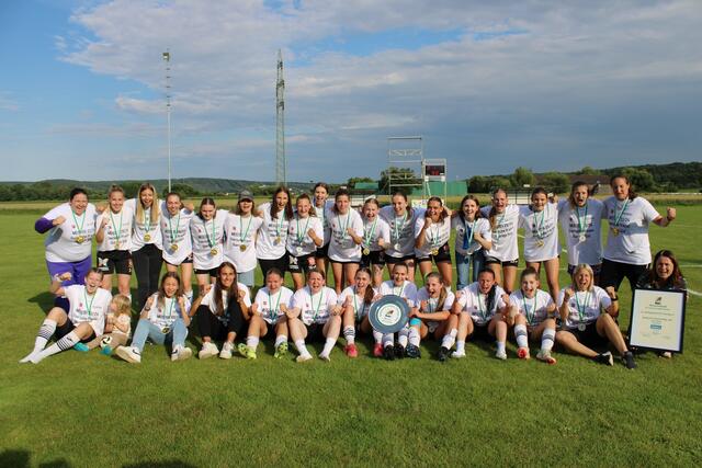 Der Meistertitel ist fixiert: Südburgenland 1b spielt kommende Saison in der Frauen Landesliga. | Foto: Anika Paul