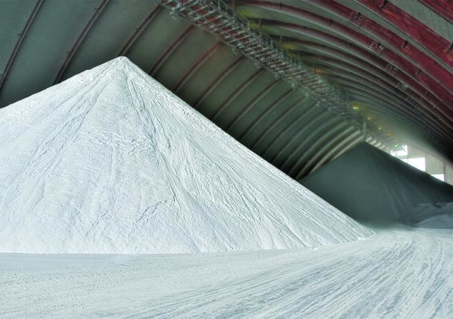 Salzlagerhalle der Saline Austria in Ebensee. | Foto: Salinen Austria