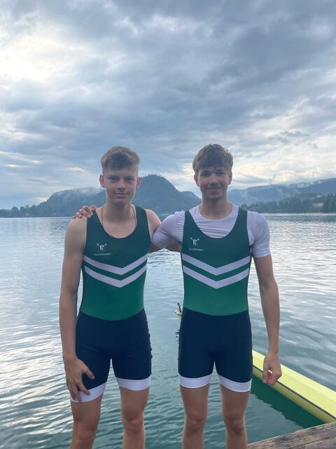 Nikolaj Wrienz und Julian Burtscher belegten die Plätze 8 und 9. | Foto: VST Sektion Rudern