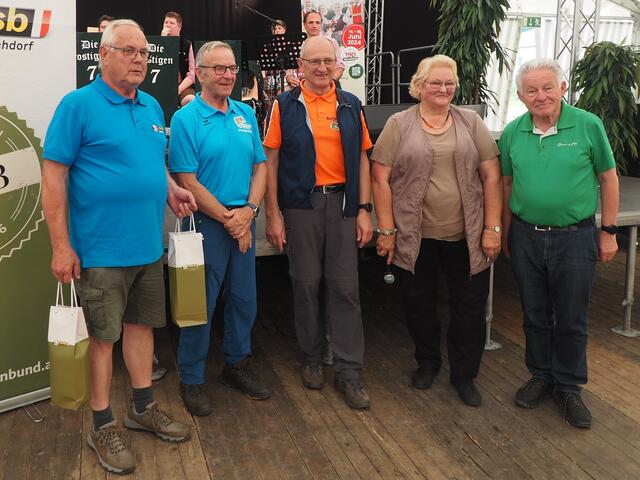Ludwig Schmidthaler, Karl Rankl, Franz Henzinger, Hilde Baumgartner, Josef Pühringer (von links) | Foto: Erich Braunreiter