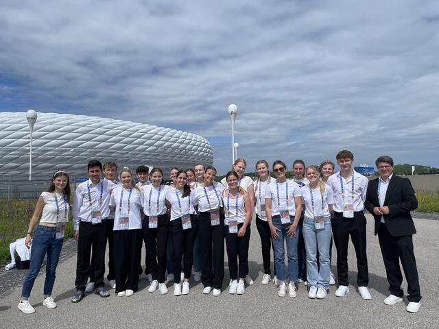 Die ZTS waren bei der Eröffnung der EM in München mit dabei.  | Foto: ZTS