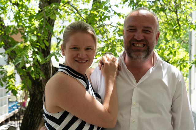 Yvonne und Gerhard Kracher luden zur Jahrgangspräsentation nach Illmitz. | Foto: Weingut Kracher