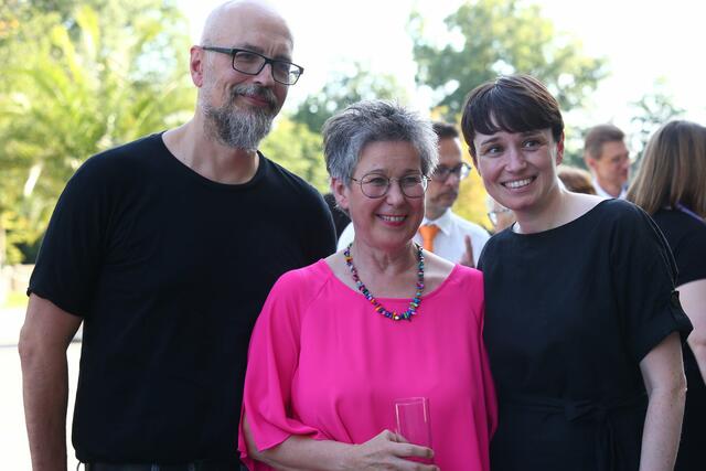Michel Raimon, Regina Petrik und Sigrid Maurer bei der Abschiedsveranstaltung in Eisenstadt. | Foto: Grüne
