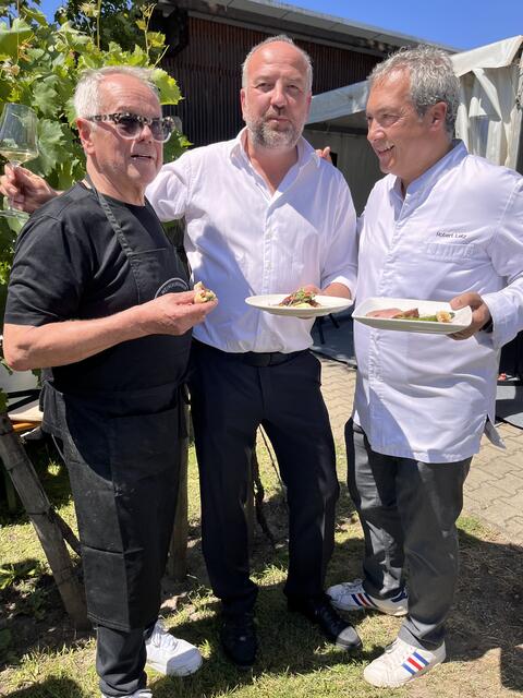 Wolfgang Puck, Gerhard Kracher, Robert Letz | Foto: Weingut Kracher
