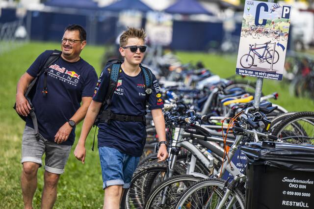 Entspannte Anreise mit dem Rad. | Foto: RB/Pripfl