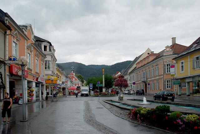 Ein Bild vom Deutschlandsberger Hauptplatz aus dem Jahr 2011 | Foto: Josef Moser, CC BY-SA 3.0, via Wikimedia Commons