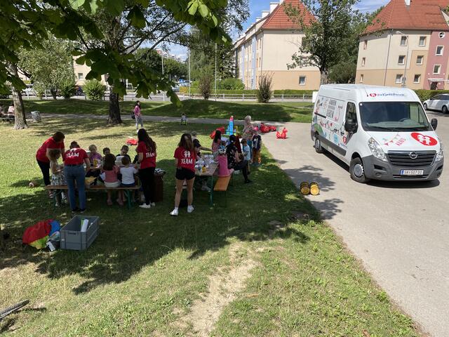 Die Kinderfreunde Steyr-Kirchdorf sind heuer wieder im Steyrer Stadtgebiet mit "Spiele in den Vierteln" unterwegs.  | Foto: Kinderfreunde Steyr-Kirchdorf