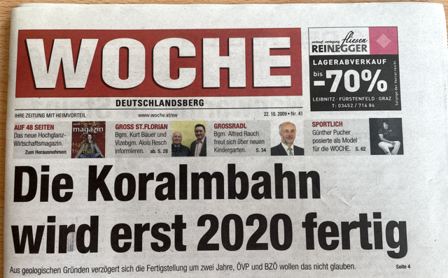 Eine Woche-Ausgabe aus dem Oktober 2009 | Foto: RegionalMedien Steiermark