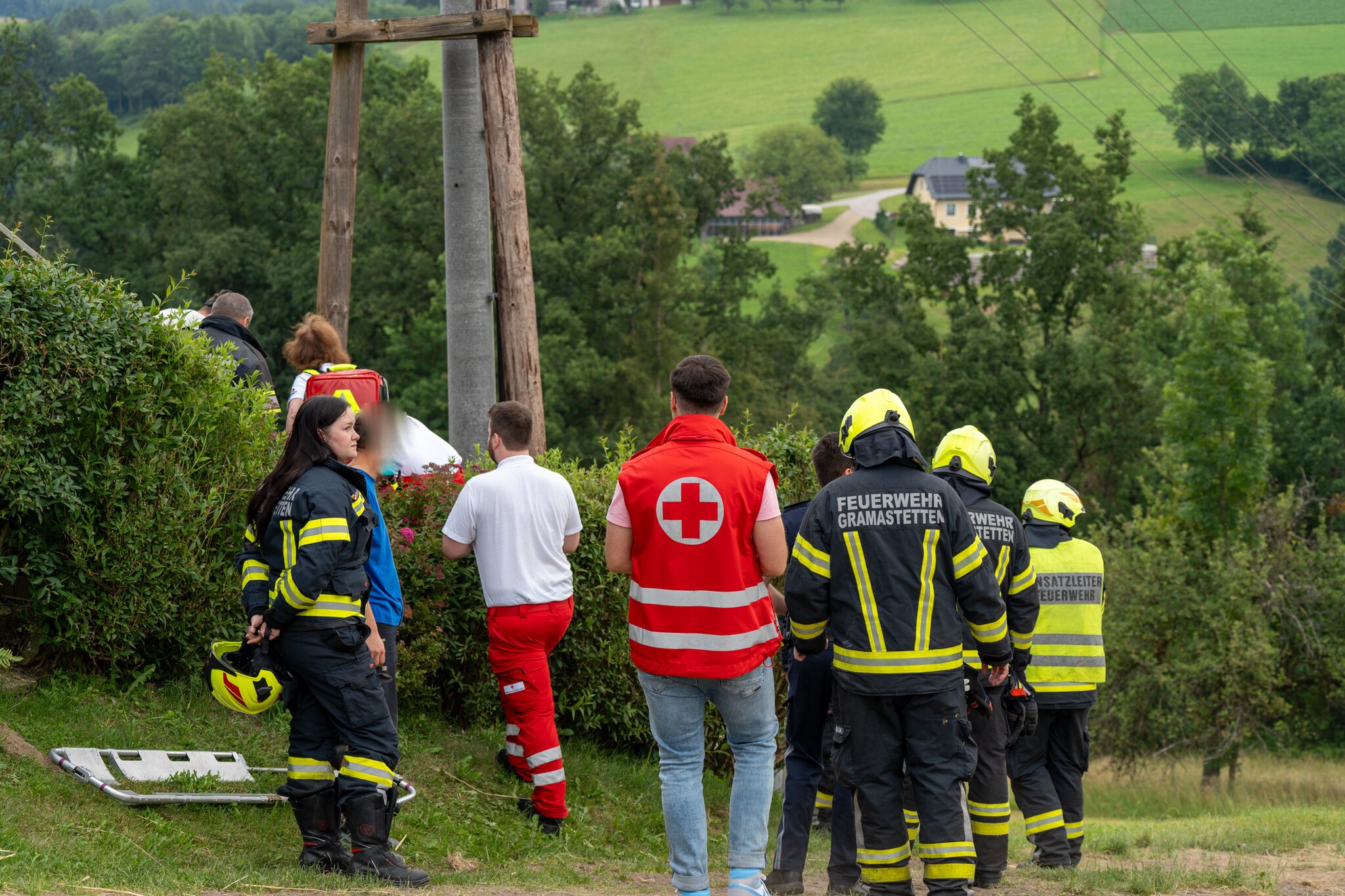 Gramastetten: Fire brigade rescued technicians from the mast after an ...