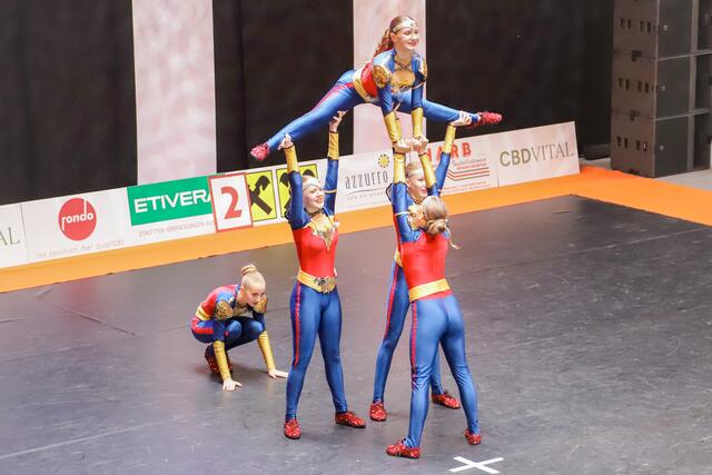 Die Rocking Flames holten sich den Steirischen Meistertitel in der Kategorie Miniformation Girls | Foto: Iris Bloder