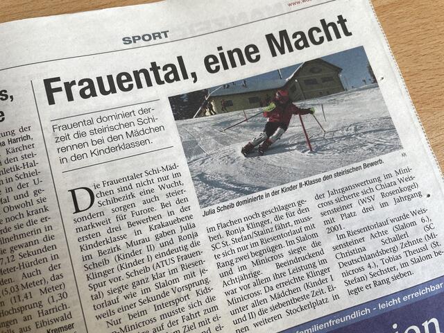 Julia Scheib gewann schon damals ein Skirennen nach dem anderen ... | Foto: RegionalMedien Steiermark