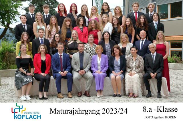 Der Maturajahrang der 8a-Klasse am Gymnasium Köflach | Foto: FOTO KOREN