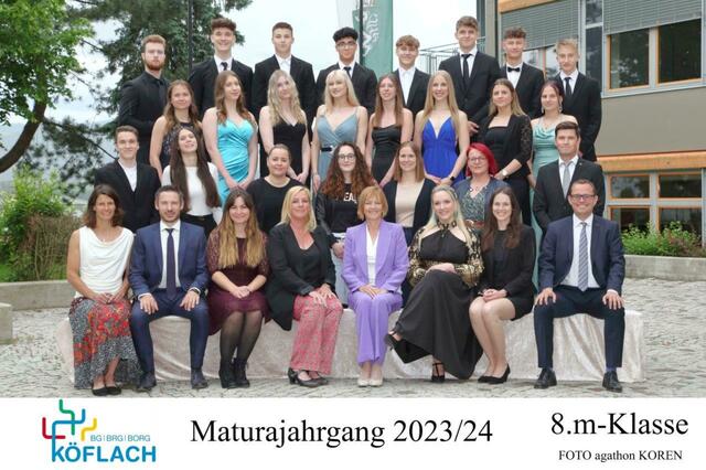 Der Maturajahrgang der 8m-Klasse am Gymnasium Köflach | Foto: FOTO KOREN