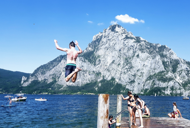 Baden am Traunsee von seiner schönsten Seite – Regionautenschnappschuss von Norbert Stich aus dem Jahr 2020. | Foto: Norbert Stich