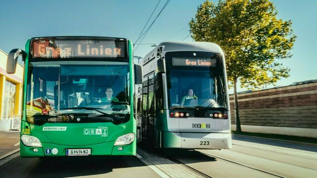 Derzeit unterliegen der Verbund Linien 37 Verkehrsunternehmen mit etwa 500 Verbundlinien. Darunter fällt der ÖBB Personenverkehr, die Postbusse (Österreichische Postbus AG), Grazer Linien, Dr. Richard und viele mehr. | Foto: Holding Graz/Lupi Spuma