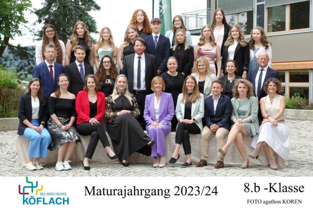 Der Maturajahrang der 8b-Klasse am Gymnasium Köflach | Foto: FOTO KOREN