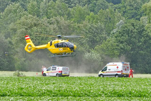 Unfall in Volders. | Foto: ZOOM-Tirol