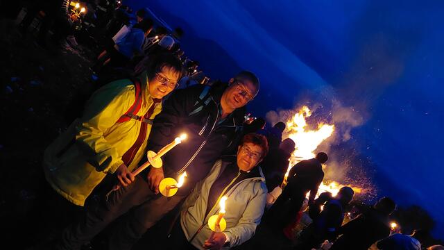 Gäste aus Krems(NÖ) vlnr.: Petra, Alex und Eva