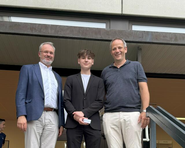 Dr. Peter Prober, Lukas Bauer und Mag. Gerhard Ruhs | Foto: Mag. Humhal
