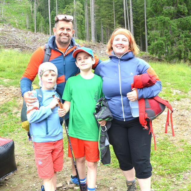 Die Döbriacher Henry, Christian, David und Kerstin Faschauner