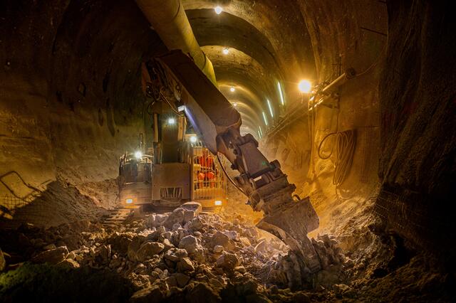 Das Durchkommen im Bereich Grassberg gestaltet sich schwieriger als erwartet. | Foto: ÖBB/Ebner