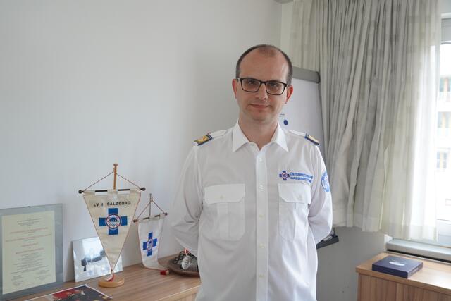 Markus Zainitzer, der Präsident des Salzburger Landesverbandes der Wasserrettung. | Foto: Emanuel Hasenauer