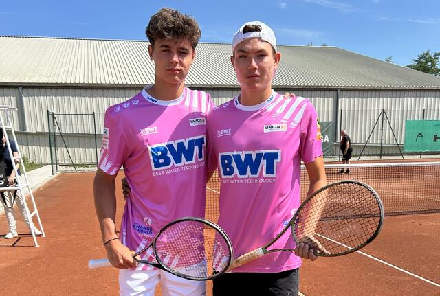 Zwei der jungen Talente: Nico Hipfl (links am Bild) und Matthias Ujvary. | Foto: Union Stein&Co Mauthausen