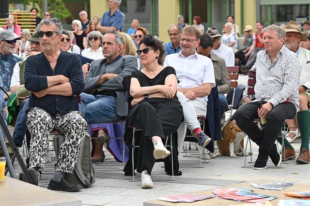 Hubert von Goisern, Leopold Schilcher, Elisabeth Schweeger und Hannes Heide. | Foto: Wolfgang Spitzbart