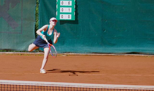 Florentina Muysers landete einen klaren 6:0, 6:2 Sieg über Franziska Köhle. | Foto: Weber