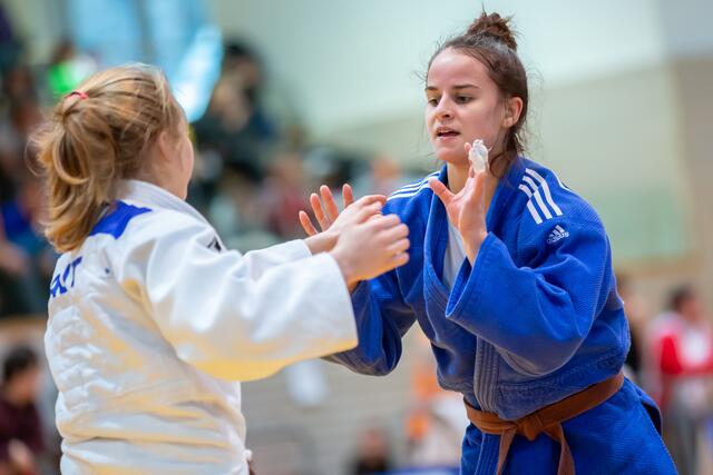 Julia Sommer (rechts) wurde beim Judo-Europacup in Slowenien Fünfte. | Foto: Sellner