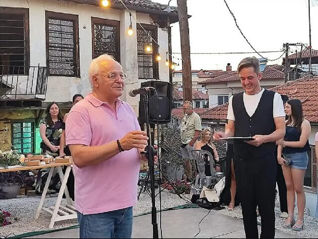 Grigoris Papachristos, Präsident des seit 1972 bestehenden Internationalen Olympos Festivals in Nordgriechenland | Foto: Stelios Vamvakos / Maria Tsaroucha