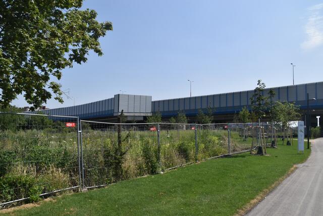Die ehemalige gesperrte Ausfahrt Simmering ist nun der Tangentenpark. | Foto: Karl Pufler/rmw