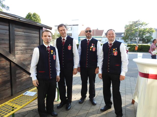 Der Musik- und Singverein feierten mit ihrer Stadtgemeinde. | Foto: Christina Haller