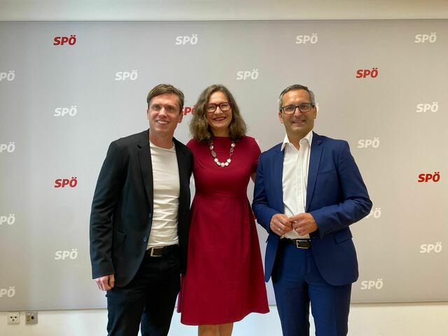 Der neue Vizebürgermeister Ronald Rabitsch wird in seiner Funktion von den Stadträten Constance Mochar und Franz Petritz unterstützt.  | Foto: SPÖ Klagenfurt