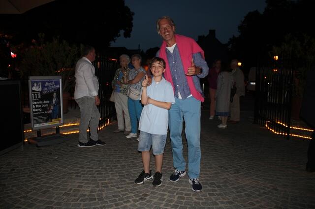 Oliver Stamm mit seinem Fan Christian