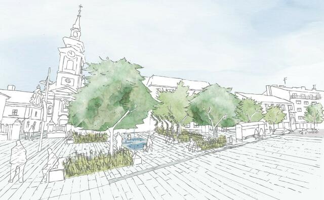 So soll der grüne Hauptplatz aussehen. | Foto: Stadtgemeinde Schwechat