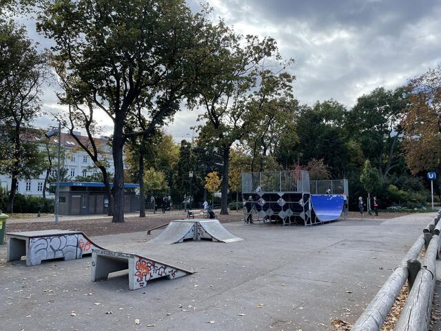Am Stadtpark soll es künftig eine Calisthenics-Anlage geben. | Foto: Hannah Maier