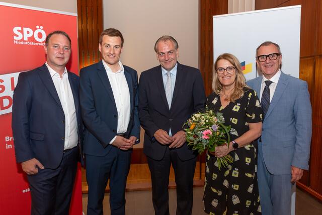 Andreas Babler, Sven Hergovich, Andreas Kollross, Ulrike Königsberger-Ludwig, Rupert Dworak. | Foto: NÖ GVV/Werner Jäger
